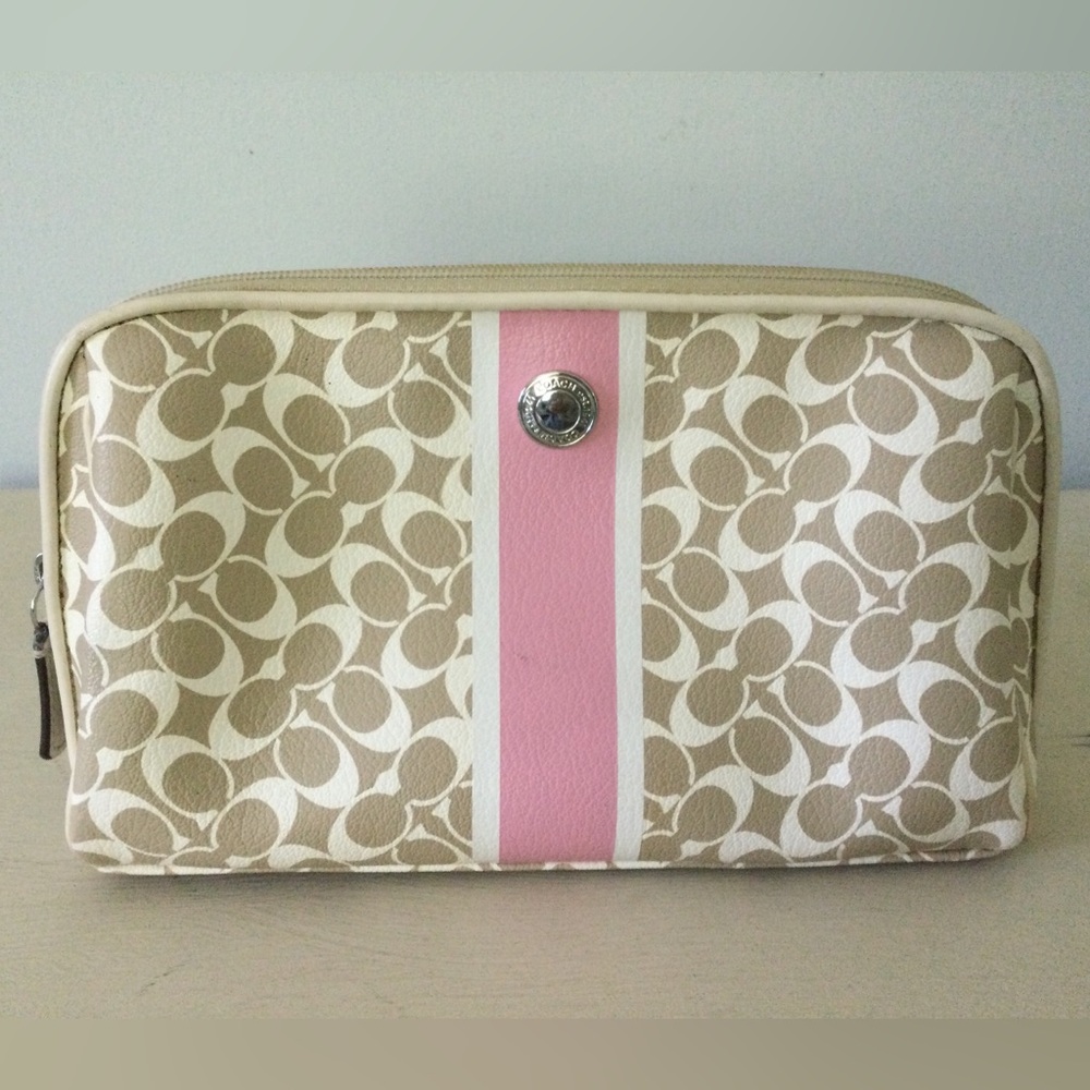 Coach Chelsey Heritage Cosmetic Pouch